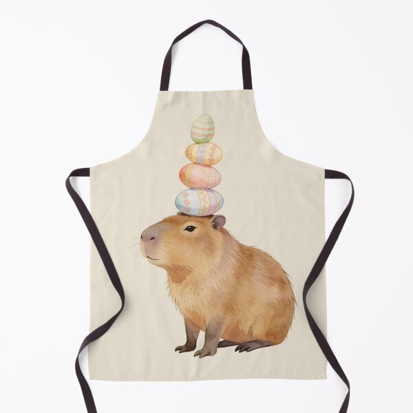 Item preview, Easter Eggs Capybara Pastel Spring Illustration designed and sold by MythicCotton.
