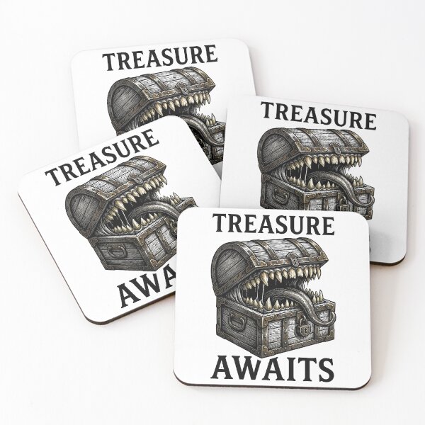 Item preview, Mimic Treasure Awaits Funny D&D Trap Monster Gift designed and sold by EKHOAISTORE.