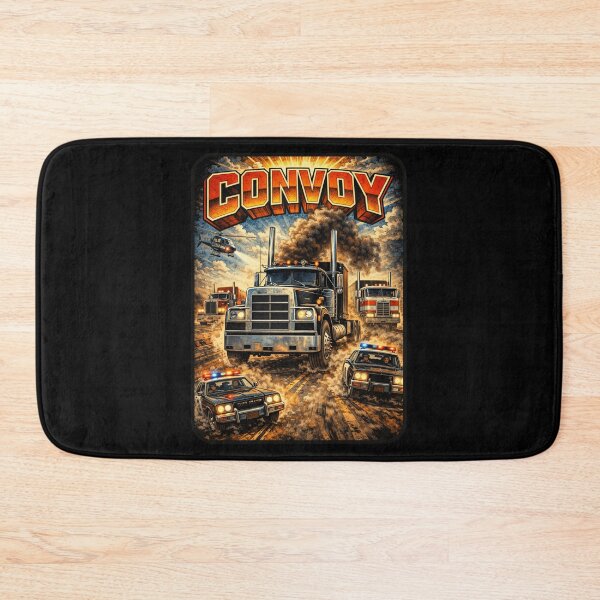 Item preview, Vintage Convoy Trucker Chase Retro Highway Art designed and sold by CoyoteSteelRd.