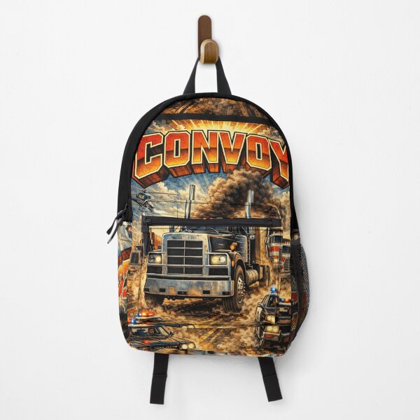 Item preview, Vintage Convoy Trucker Chase Retro Highway Art designed and sold by CoyoteSteelRd.