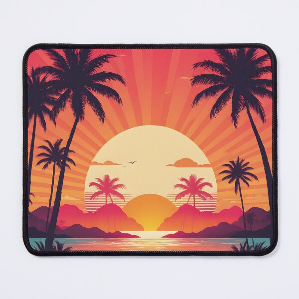 Item preview, Retro Sunset Palm Trees 80s Vintage Aesthetic - 16 designed and sold by RELAX STATION.