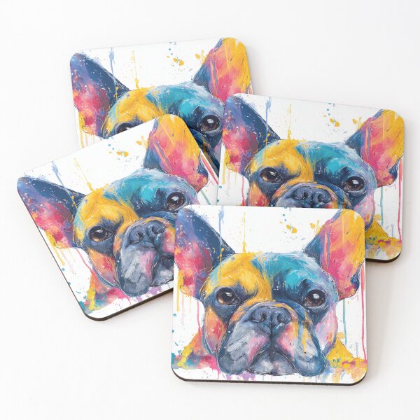 Item preview, Bright colors create a dog portrait designed and sold by anytka.