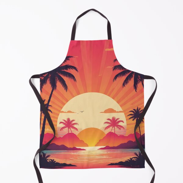 Item preview, Retro Sunset Palm Trees 80s Vintage Aesthetic - 16 designed and sold by RELAX STATION.