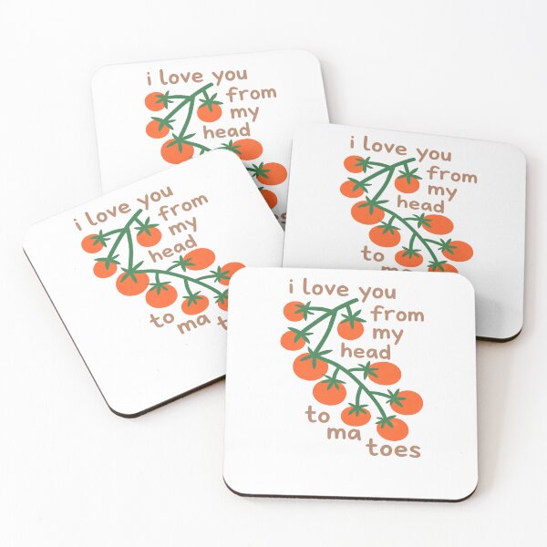 Item preview, I Love You From My Head Tomatoes Cute Tomatoes designed and sold by krystalRomanart.