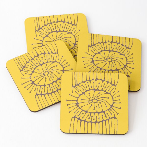 Item preview, CONVERGENCE YELLOW AND BLACK designed and sold by KolbStudios.