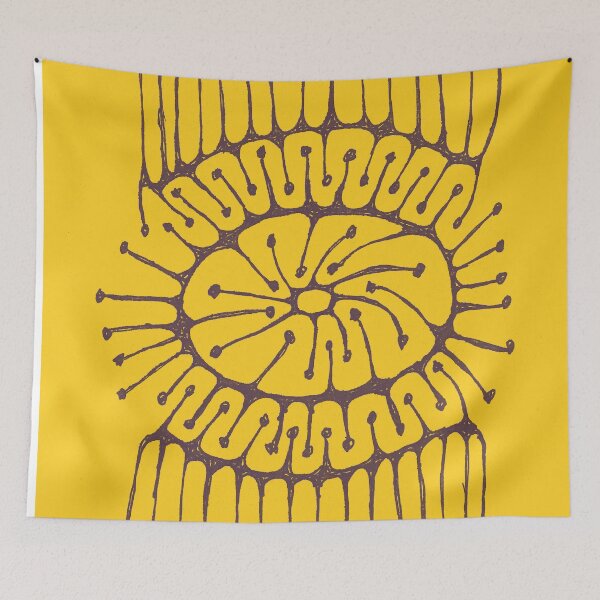 Item preview, CONVERGENCE YELLOW AND BLACK designed and sold by KolbStudios.