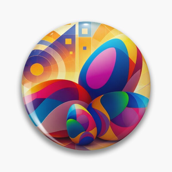 Item preview, Colorful Geometric Abstract Easter Composition designed and sold by sneidere9dace.