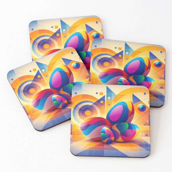 Item preview, Colorful Geometric Abstract Easter Composition designed and sold by sneidere9dace.