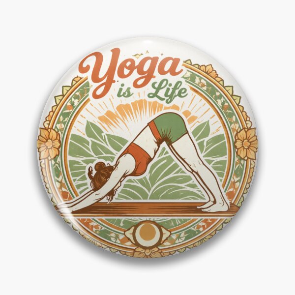 Item preview, Vintage Yoga Is Life Mandala Design – Minimalist Line Art Woman in Downward Dog Pose – Retro Boho Aesthetic T-Shirt designed and sold by VINTAGEPUNTEES.
