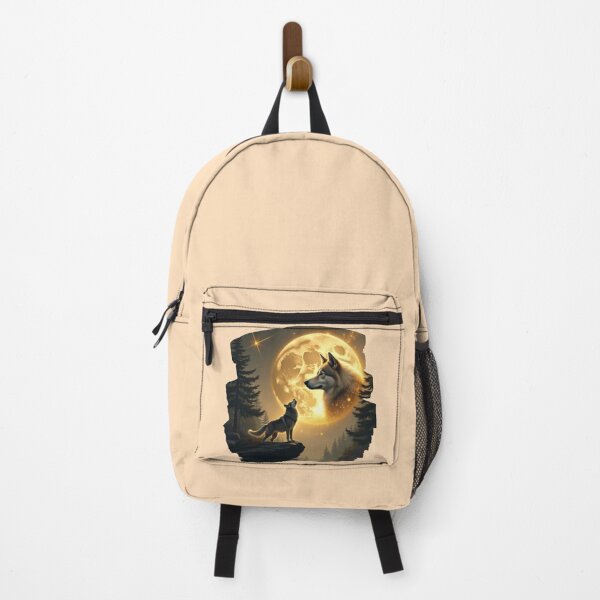 Item preview, Golden Guardian of the Moon - Lunar Echoes: The Wolf's Prayer designed and sold by PriyaMagic.