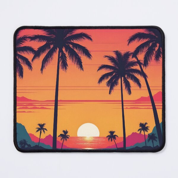 Item preview, Retro Sunset Palm Trees 80s Vintage Aesthetic - 17 designed and sold by RELAX STATION.