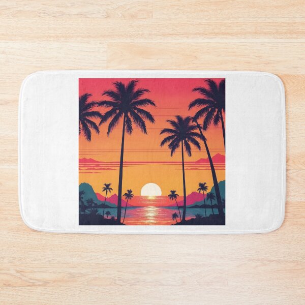 Item preview, Retro Sunset Palm Trees 80s Vintage Aesthetic - 17 designed and sold by RELAX STATION.