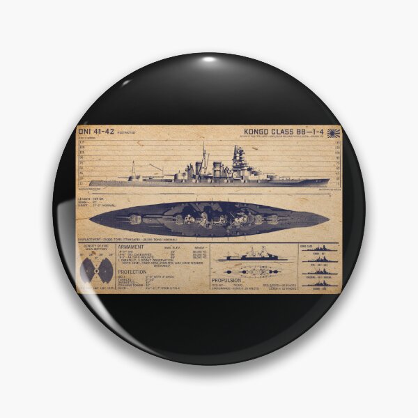 Item preview, Kongo Class Japanese WW2 Battleship Identification Diagram designed and sold by MilitaryMart.