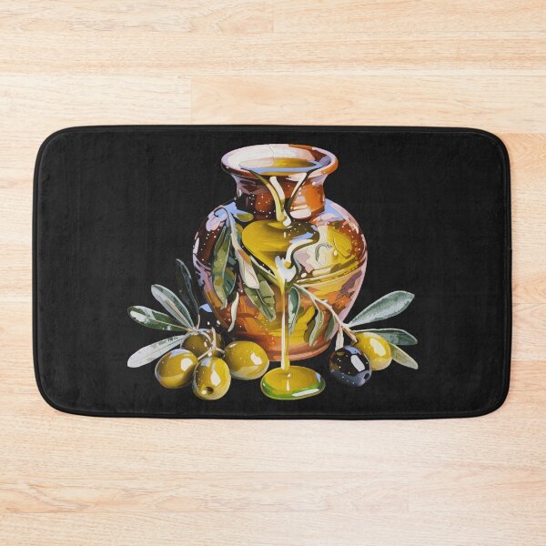 Item preview, A jug of olive oil,oil paint. designed and sold by elegantpaterns.