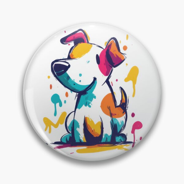 Item preview, Bright, cute dog art designed and sold by anytka.