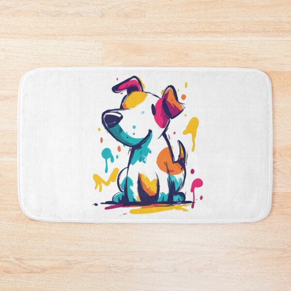 Item preview, Bright, cute dog art designed and sold by anytka.