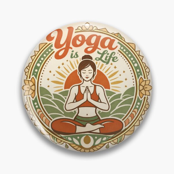 Item preview, Vintage Yoga is Life T-Shirt – Minimalist Lotus Pose & Mandala Design – Boho Yoga Gift designed and sold by VINTAGEPUNTEES.