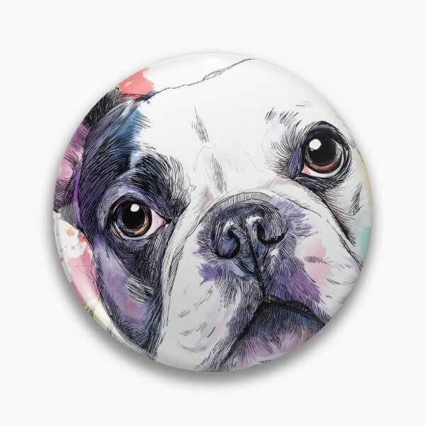 Item preview, French bulldog with colorful design designed and sold by anytka.