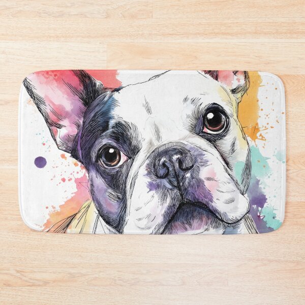 Item preview, French bulldog with colorful design designed and sold by anytka.