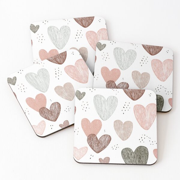 Item preview, Colorful love shapes on white designed and sold by anytka.