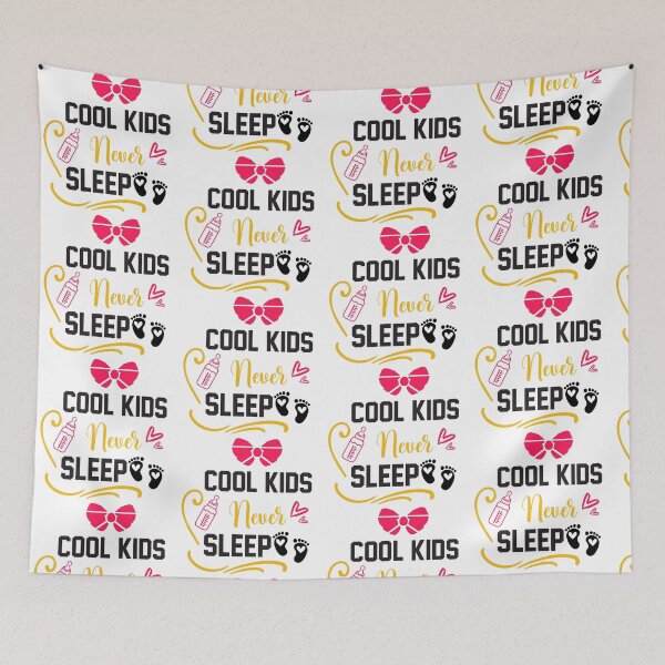Item preview, Cool Kids Never Sleep - Funny Baby Streetwear Cute Toddler Gift designed and sold by FuzionRaptor.