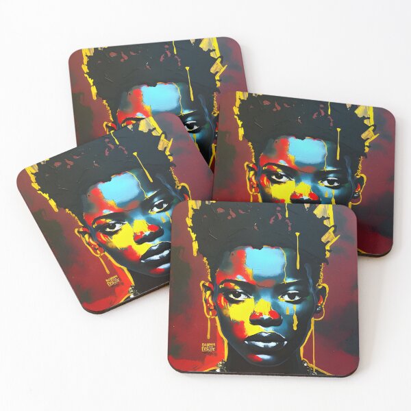 Item preview, Colorful Female Portrait – Contemporary Abstract Art designed and sold by ArtFireGallery.