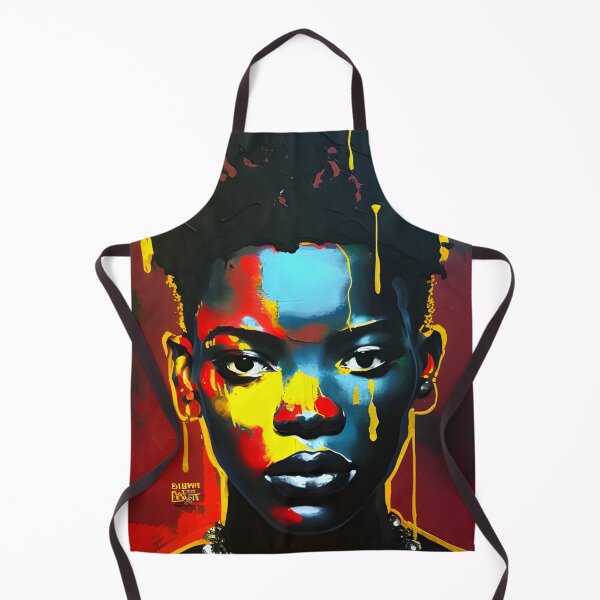 Item preview, Colorful Female Portrait – Contemporary Abstract Art designed and sold by ArtFireGallery.
