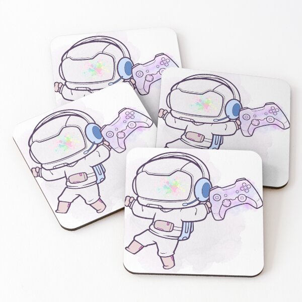 Item preview, Cute Gamer Astronaut with Controller | Space Gaming Aesthetic designed and sold by Hannah-Yei.