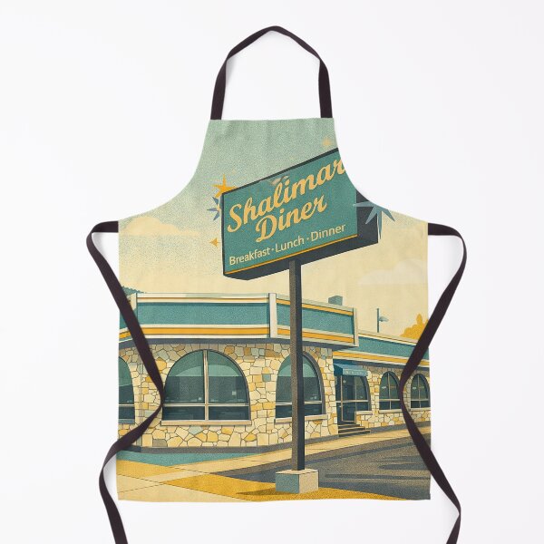 Item preview, Shalimar – Rego Park Queens Vintage Diner Travel Poster designed and sold by DiamondSkyShirt.