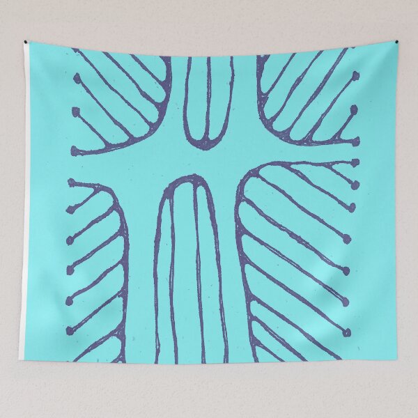 Item preview, CROSSROADS TEAL designed and sold by KolbStudios.