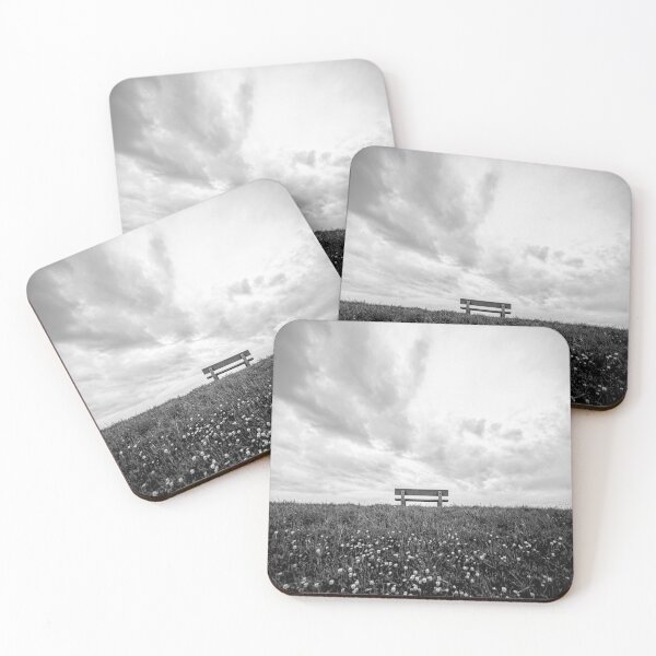 Item preview, When silence becomes visible: The lonely bench under a dramatic sky designed and sold by SuperFrankio.