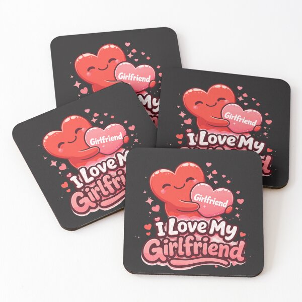 Item preview, I Love My Girlfriend Romantic Heart Typography designed and sold by New Art.