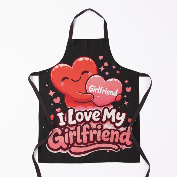 Item preview, I Love My Girlfriend Romantic Heart Typography designed and sold by New Art.