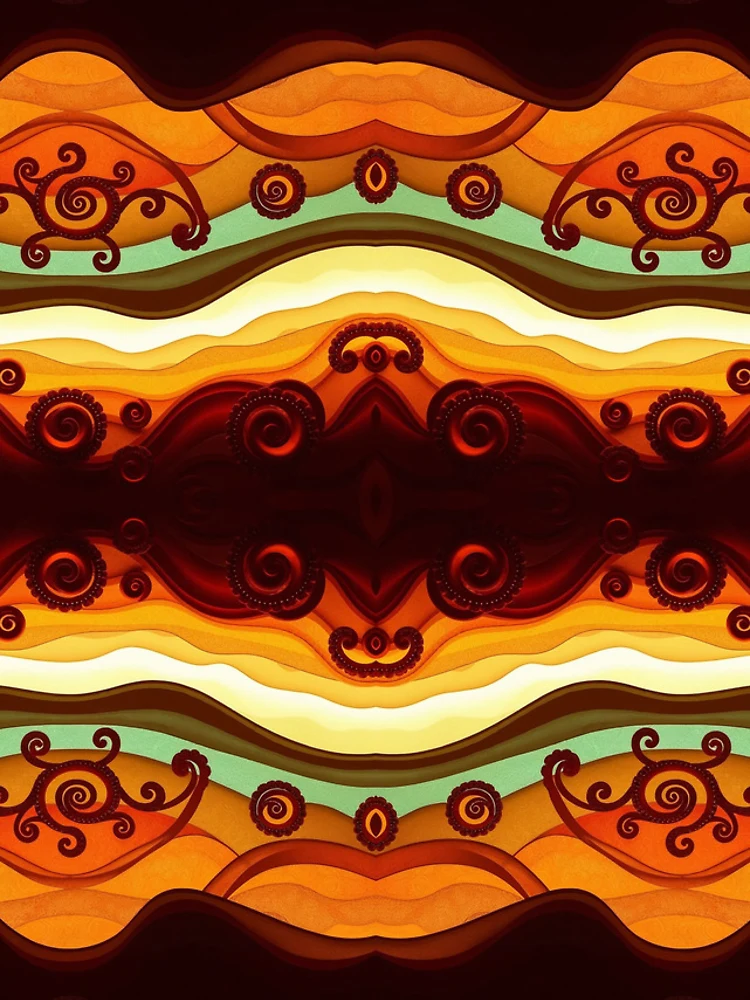 Thumbnail 4 of 4, iPhone Case, Gradient Paisley Abstract Pattern designed and sold by Sachie's Studio.