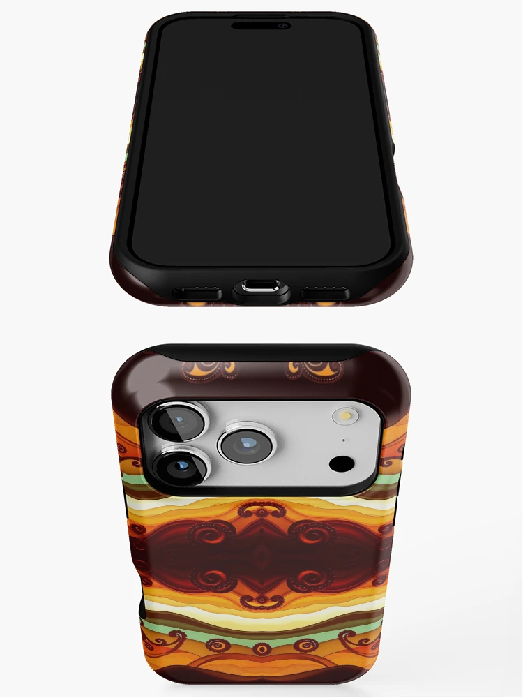 Thumbnail 3 of 4, iPhone Case, Gradient Paisley Abstract Pattern designed and sold by Sachie's Studio.