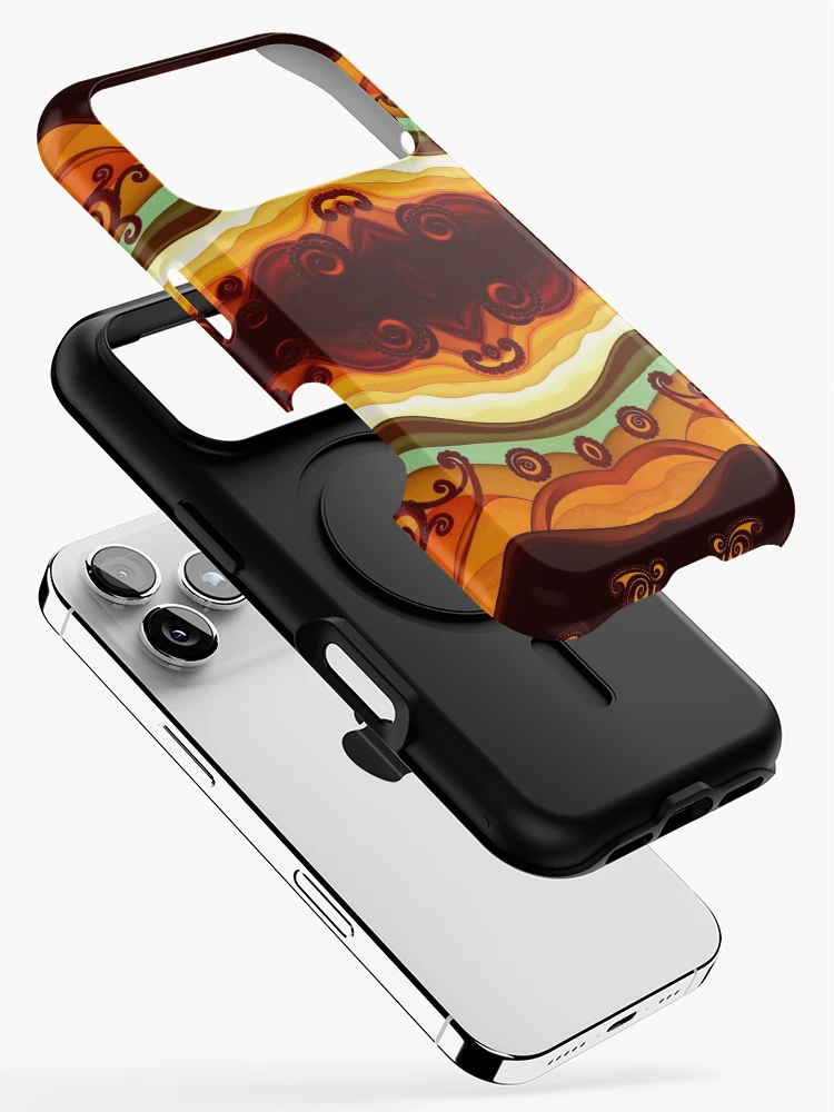Thumbnail 2 of 4, iPhone Case, Gradient Paisley Abstract Pattern designed and sold by Sachie's Studio.
