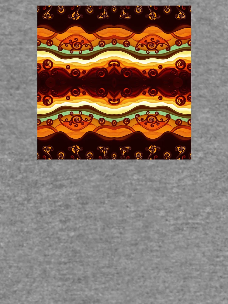 Thumbnail 6 of 6, Lightweight Sweatshirt, Gradient Paisley Abstract Pattern designed and sold by Sachie's Studio.