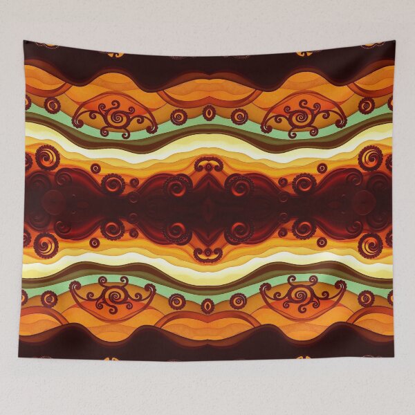 Item preview, Gradient Paisley Abstract Pattern designed and sold by Sachie's Studio.