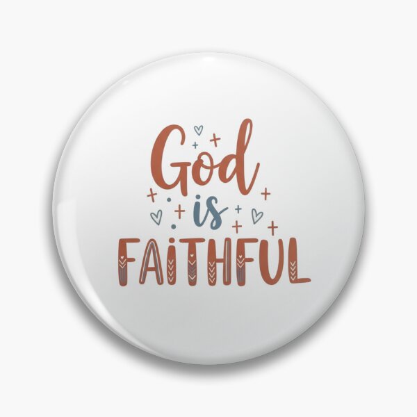 Item preview, God Is Faithful Christian Typography Design designed and sold by Illustrated Faith.