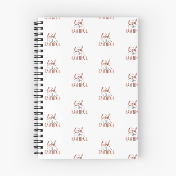 Item preview, God Is Faithful Christian Typography Design designed and sold by Illustrated Faith.