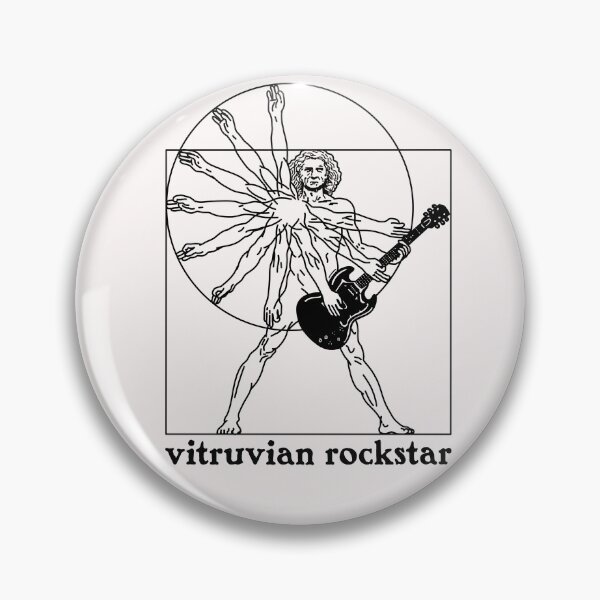 Item preview, Vitruvian Rockstar - The Virtruvian Man as a Rockstar designed and sold by ZERO-MIND.