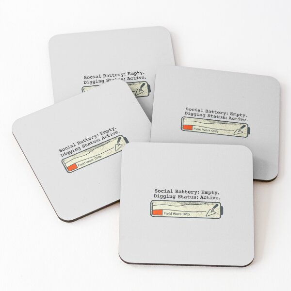 Item preview, Archaeology Field Work  - Social Battery Empty Funny Introvert Design designed and sold by ottrain.