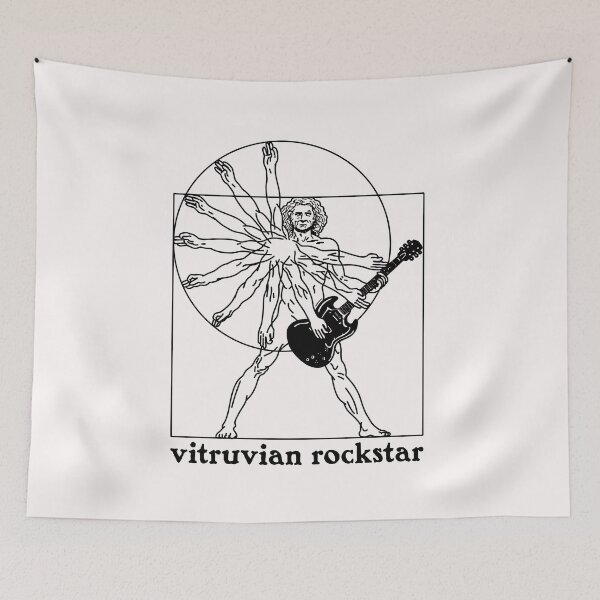 Item preview, Vitruvian Rockstar - The Virtruvian Man as a Rockstar designed and sold by ZERO-MIND.