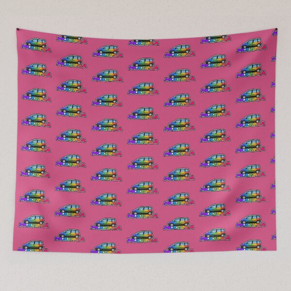 Item preview, Rainbow Fiat Multipla designed and sold by icgraphicdesign.