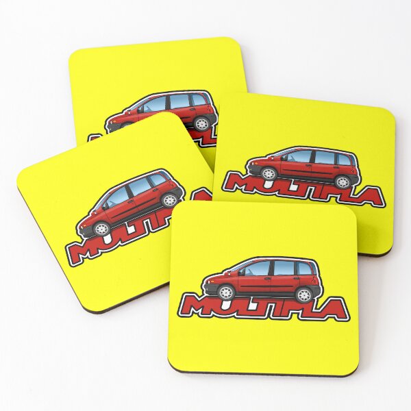 Item preview, Red Fiat Multipla designed and sold by icgraphicdesign.