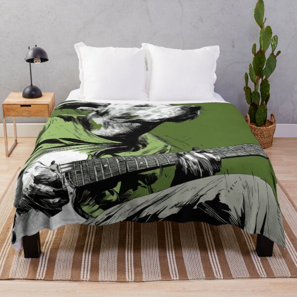 Item preview, Dog plays guitar in a green setting designed and sold by anytka.