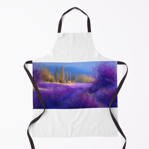 Item preview, Lavender Field Provence Watercolor designed and sold by AquamaraArt.