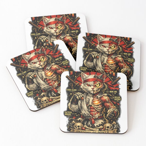 Item preview, Fighter Cat – Anatomy of Power | Dark Warrior Graphic Tee designed and sold by CosmicSplendor.