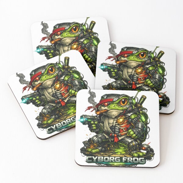 Item preview, Cyborg Frog – Futuristic Warrior T-Shirt designed and sold by CosmicSplendor.