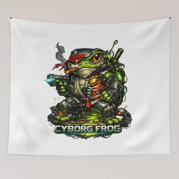 Item preview, Cyborg Frog – Futuristic Warrior T-Shirt designed and sold by CosmicSplendor.